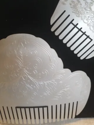 Peinetas Fallera Plateadas