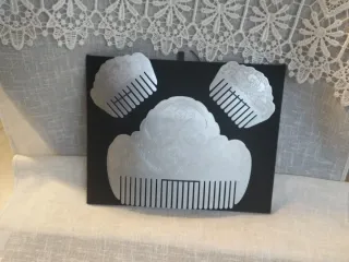 Peinetas Fallera Plateadas