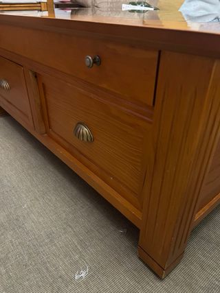 Mesa de centro madera y cristal