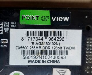VGA Point of View Nvidia AGP FX5500 256MB 128 bit