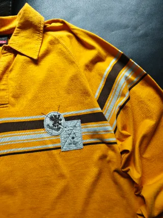 Polo manga larga Quiksilver Y2K XXL mostaza