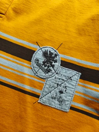 Polo manga larga Quiksilver Y2K XXL mostaza