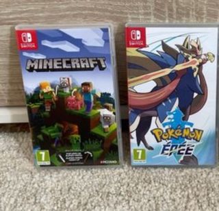 Minecraft y Pokémon Espada Switch