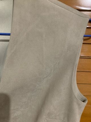 Vestido Peto Zara Beige