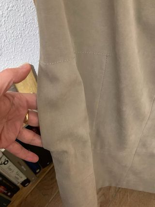 Vestido Peto Zara Beige