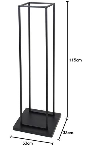 Elegante soporte para leña