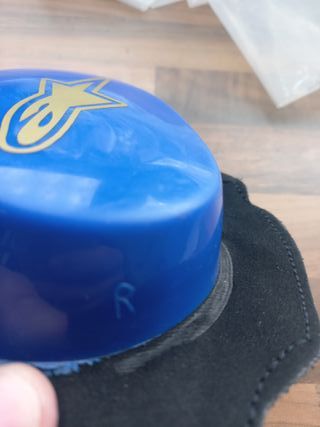 Deslizaderas moto para mono de cuero Azules