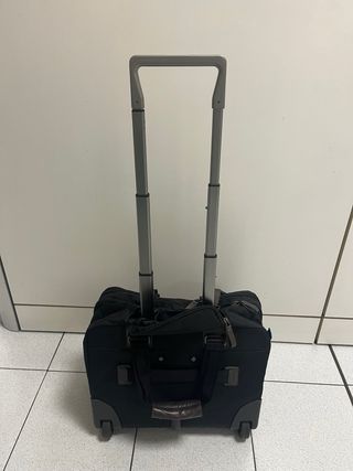 Trolley Piquadro nero e marrone