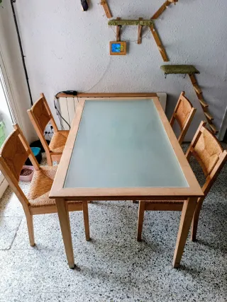 Mesa de comedor con 4 sillas
