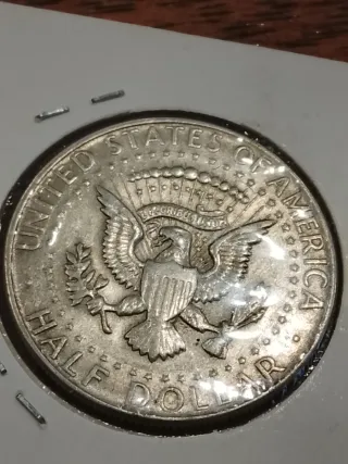 Moneda 1/2 Dólar J.F. Kennedy 1967 plata
