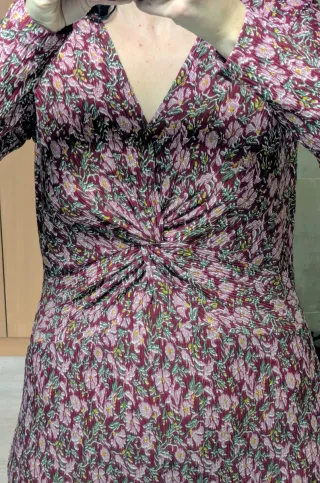 Vestido Cortefiel estampado floral M/40 nuevo