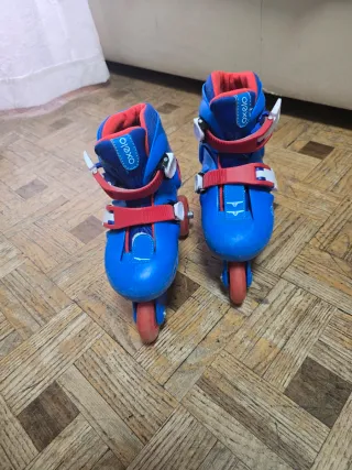 Patines y Casco Infantil Oxelo Azul