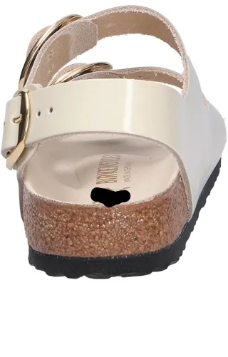 Sandalias Birkenstock Blancas Hebillas Doradas