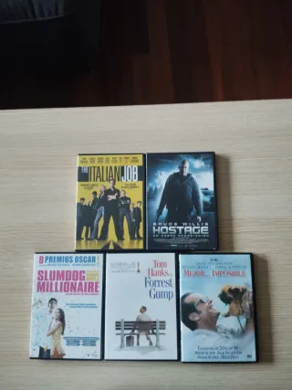 Pack 5 Películas DVD: Slumdog, Forrest Gump, Hosta