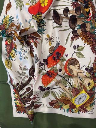 Foulard Gucci Autunno Sottobosco 100% seta