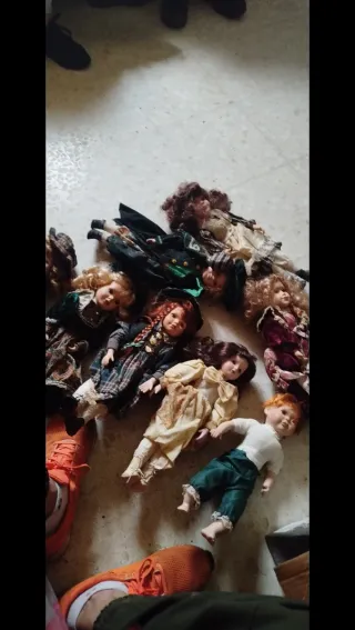 Muñecas de porcelana vintage