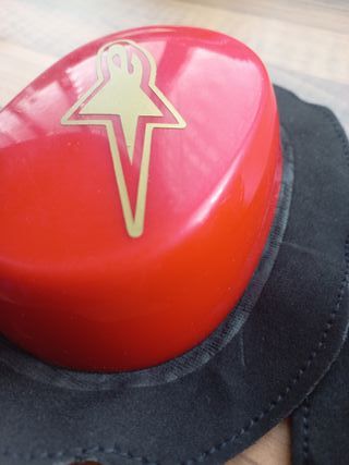 Deslizaderas moto para mono de cuero rojas