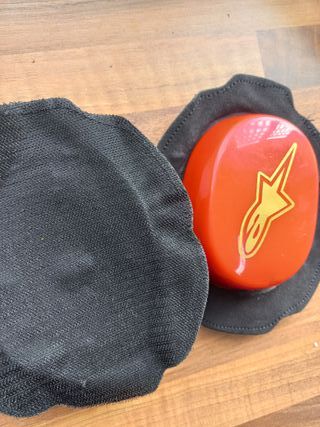 Deslizaderas moto para mono de cuero rojas