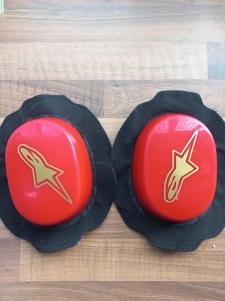 Deslizaderas moto para mono de cuero rojas