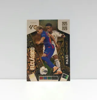 Carta Panini El Clásico maxi momentum Vini y Yamal