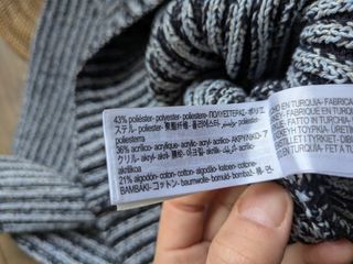 Jersey Zara Rayas Gris y Negro Talla M