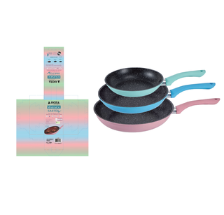 Sartenes Antiadherentes de Mármol (3 pzs) A-248/S