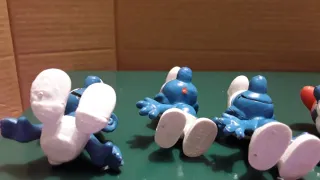 Lotto di Antiche Figure di Puffi da Collezione