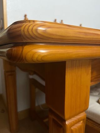 Mesa de comedor de madera 140cm extensible 250 cm