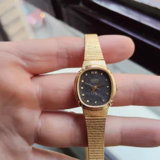 Reloj Dogma Mujer Dorado y Negro