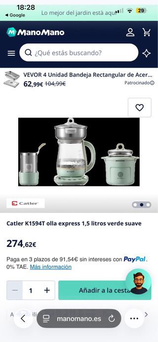 Hervidor eléctrico multi-función