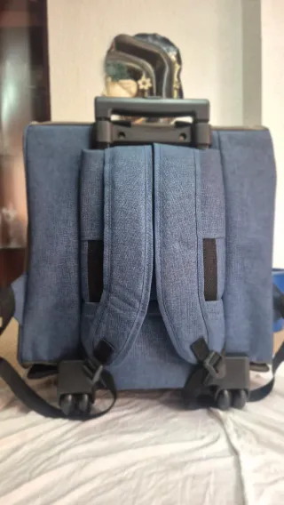 Mochila Trolley Camon Azul-Gris