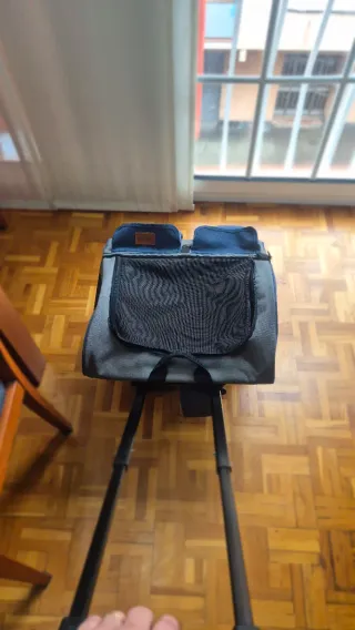 Mochila Trolley Camon Azul-Gris