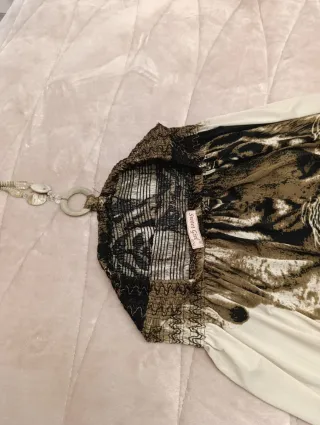 Vestido étnico elegante estampado tigre