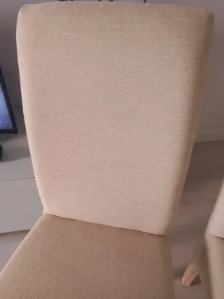 Sillas tapizadas beige (unidad)