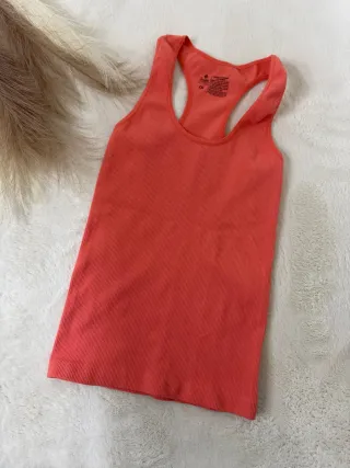 Camiseta sin mangas naranja talla S