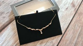 Collana vintage Adrian Buckley Pavé dorata