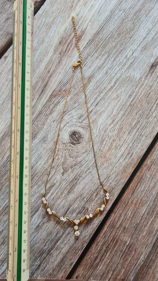 Collana vintage Adrian Buckley Pavé dorata