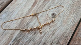 Collana vintage Adrian Buckley Pavé dorata