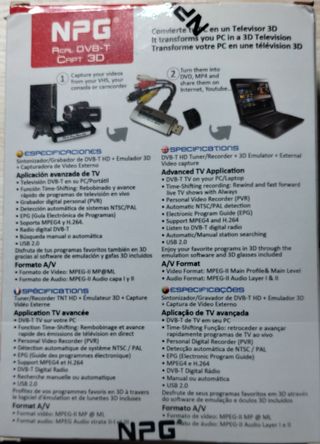 Capturadora de Video NPG DVB-T 3D HDTV