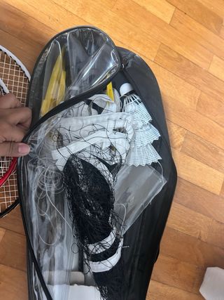 Set de bádminton raquetas + red