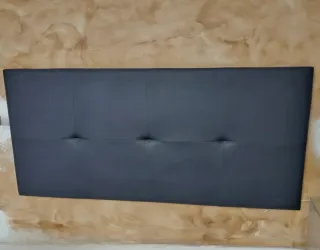 Cabecero polipiel 160cm x 75cm alto negro