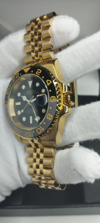 Reloj Seiko Mod GMT-Master II Bruce Wayne Dorado