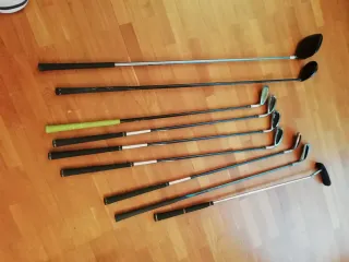 Bolsa y palos de golf