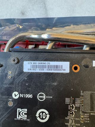 MSI GTX 960 GAMING 2G Tarjeta Gráfica