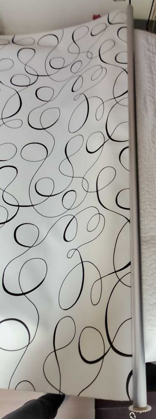 Estor Enrollable Affin Blanco y Negro 150x250