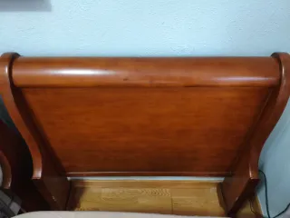 Cabecero madera maciza, cerezo, cama 90