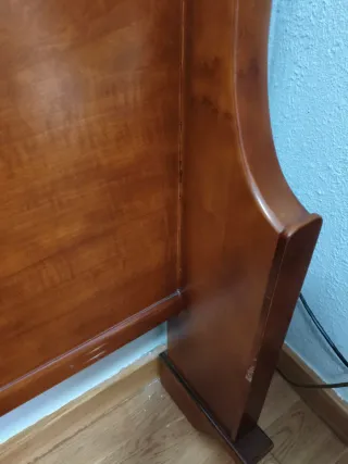 Cabecero madera maciza, cerezo, cama 90