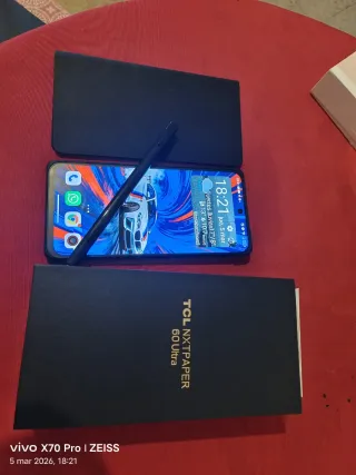 cambio TCL NXTPAPER 60 Ultra Negro por móvil