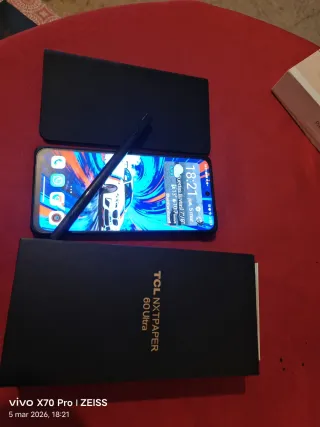 cambio TCL NXTPAPER 60 Ultra Negro por móvil
