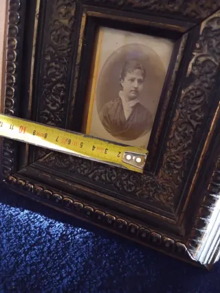 Marco antiguo con foto B/N